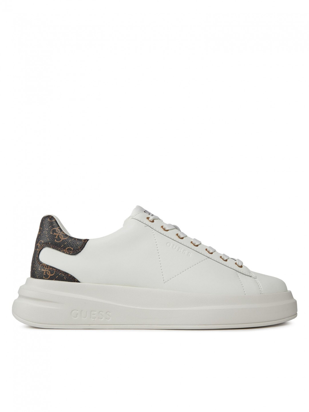 Guess Sneakersy Elba FMPVIB LEA12 Bílá
